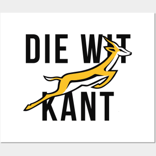 Die Wit Kant - Springboks Posters and Art